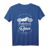 Herren Motorrad Motiv Cooler Biker Opa T-Shirt – Perfekt für Motorradausflüge, Motorsport Events & Vatertag als Geschenkidee