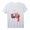 Kinder Ich bin 2 Feuerwehrmann Tatü Tata T-Shirt - Lustiges Feuerwehr Design für Zweijährige Jungen und Mädchen