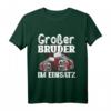Kinder Großer Bruder Im Einsatz Feuerwehr T-Shirt - Lustiges Geschenk zur Babyankündigung für den großen Bruder