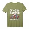 Kinder Großer Bruder Im Einsatz Feuerwehr T-Shirt - Lustiges Geschenk zur Babyankündigung für den großen Bruder
