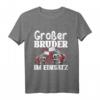 Kinder Großer Bruder Im Einsatz Feuerwehr T-Shirt - Lustiges Geschenk zur Babyankündigung für den großen Bruder