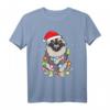 Finnisches Lapphund Weihnachtsmutter-Vati-Hundegeschenk T-Shirt – Niedliches Hundedesign für Hundeliebhaber zu Weihnachten