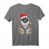 Finnisches Lapphund Weihnachtsmutter-Vati-Hundegeschenk T-Shirt – Niedliches Hundedesign für Hundeliebhaber zu Weihnachten