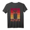 Alpapa Alpaka Lama Fan T-Shirt für Vater – Lustiges Tierdesign für Natur- und Tierliebhaber zum Vatertag & Weihnachten