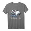 Panda The Struggle Is Real Weightlifting T-Shirt – Lustiges Fitness Gym Shirt für Kraftsport, Trainer & Powerlifting, Perfekt als Geschenk für Männer, Teenager & Zoo Liebhaber