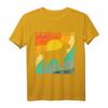 Retro Flat Coated Retriever T-Shirt - Vintage Sonnenuntergang Design, Perfektes Geschenk für Hundeliebhaber und Retriever-Besitzer