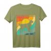 Retro Flat Coated Retriever T-Shirt - Vintage Sonnenuntergang Design, Perfektes Geschenk für Hundeliebhaber und Retriever-Besitzer