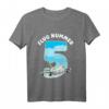 Kinder Flugzeug Pilot T-Shirt mit Flugnummer 5 - Perfektes Geschenk zum 5. Geburtstag für kleine Flugzeugfans