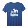 The Dogfather Französische Bulldogge T-Shirt - Lustiges Hundegeschenk für Hundebesitzer, Züchter & Hundeliebhaber zu Weihnachten, Geburtstag & Vatertag