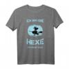 Ich bin eine Hexe ich darf das Zicken - Lustiges Kurzarm T-Shirt für Mädels und Frauen, ideales Geschenk zum Geburtstag, Muttertag & Weihnachten