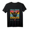 Kinder Wild Frech und endlich 7 Jahr T-Shirt – Lustiges Geburtstagsgeschenk für Sohn und Tochter zum 7. Geburtstag