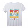 Kinder Wild Frech und endlich 7 Jahr T-Shirt – Lustiges Geburtstagsgeschenk für Sohn und Tochter zum 7. Geburtstag