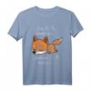 Lustiges Schlafshirt Pyjama Nachthemd mit Fuchs – Bequeme Schlafkleidung für Damen und Herren, ideales Geschenk für Langschläfer und Nachteulen