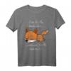 Lustiges Schlafshirt Pyjama Nachthemd mit Fuchs – Bequeme Schlafkleidung für Damen und Herren, ideales Geschenk für Langschläfer und Nachteulen