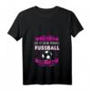 Damen Ich schreie nicht, das ist meine normale Fußball Mama Stimme T-Shirt mit V-Ausschnitt - Perfektes Geschenk für stolze Fußballmütter zu Weihnachten & Geburtstag