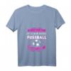 Damen Ich schreie nicht, das ist meine normale Fußball Mama Stimme T-Shirt mit V-Ausschnitt - Perfektes Geschenk für stolze Fußballmütter zu Weihnachten & Geburtstag