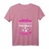 Damen Ich schreie nicht, das ist meine normale Fußball Mama Stimme T-Shirt mit V-Ausschnitt - Perfektes Geschenk für stolze Fußballmütter zu Weihnachten & Geburtstag