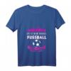 Damen Ich schreie nicht, das ist meine normale Fußball Mama Stimme T-Shirt mit V-Ausschnitt - Perfektes Geschenk für stolze Fußballmütter zu Weihnachten & Geburtstag