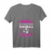 Damen Ich schreie nicht, das ist meine normale Fußball Mama Stimme T-Shirt mit V-Ausschnitt - Perfektes Geschenk für stolze Fußballmütter zu Weihnachten & Geburtstag