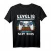 Level 18 Geburtstag Jungen T-Shirt – Lustiges Gamer Geschenk für 18. Geburtstag, Dekoration & Partyartikel