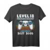 Level 18 Geburtstag Jungen T-Shirt – Lustiges Gamer Geschenk für 18. Geburtstag, Dekoration & Partyartikel