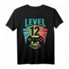 Gamer T-Shirt zum 12. Geburtstag – Level 12 unlocked! Lustiges Retro Gaming Outfit für Jungen und Mädchen, perfekte Geburtstagsüberraschung