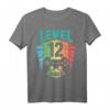 Gamer T-Shirt zum 12. Geburtstag – Level 12 unlocked! Lustiges Retro Gaming Outfit für Jungen und Mädchen, perfekte Geburtstagsüberraschung