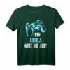 Personalisiertes Gamer T-Shirt mit Spruch 'Ein Attila Gibt Nie Auf!' – Perfektes Geschenk zum Geburtstag für Gamer, Freunde und Sohn