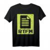 RTFM Read The Manual Geek - Lustiges Nerd T-Shirt für Programmierer, Technik- und Videospiel-Fans als Geschenk
