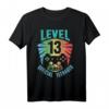 Offiziell Teenager 13. Geburtstag Geschenk Level 13 Unlocked T-Shirt - Lustiges Gaming Outfit für Jungen und Mädchen zum 13. Geburtstag
