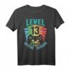 Offiziell Teenager 13. Geburtstag Geschenk Level 13 Unlocked T-Shirt - Lustiges Gaming Outfit für Jungen und Mädchen zum 13. Geburtstag