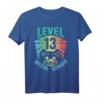 Offiziell Teenager 13. Geburtstag Geschenk Level 13 Unlocked T-Shirt - Lustiges Gaming Outfit für Jungen und Mädchen zum 13. Geburtstag