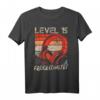 15. Geburtstag Jungen Video Gamer Level 15 Unlocked T-Shirt – Perfektes Geschenk für Teenager Gamer bei Party & LAN-Event