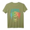 Kinder 5. Geburtstag T-Shirt für Jungen und Mädchen - Level 5 Zocker Geschenk im Retro Vintage Look für Geburtstagsfeiern