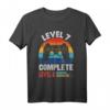 Lustiges Retro-Design zum 7. Hochzeitstag - Level 7 Gamer T-Shirt mit Videospiel-Controller & Vintage-Style als Geschenkidee