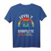 Lustiges Retro-Design zum 7. Hochzeitstag - Level 7 Gamer T-Shirt mit Videospiel-Controller & Vintage-Style als Geschenkidee