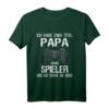 Lustiges Gamer Videospiele Geschenk für Papa - Vater Männer Langarmshirt mit Spruch 'Ich Habe Zwei Titel Papa Und Spieler Und Ich Rocke Sie Beide'