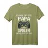 Lustiges Gamer Videospiele Geschenk für Papa - Vater Männer Langarmshirt mit Spruch 'Ich Habe Zwei Titel Papa Und Spieler Und Ich Rocke Sie Beide'
