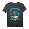 I leveled up to Dad - Witziges Papa werden Schwangerschaft T-Shirt mit 8bit Gaming Design, ideales Geschenk zur Babyankündigung
