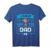 I leveled up to Dad - Witziges Papa werden Schwangerschaft T-Shirt mit 8bit Gaming Design, ideales Geschenk zur Babyankündigung
