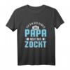 Kinder Papa Zocken Geschenk - Lustiges Gaming T-Shirt für Vater, Sohn & Tochter mit Joystick-Design, perfekt für Gamer und Familien