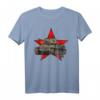 T-34 Sowjetischer Panzer WWII Rotes Stern T-Shirt – Vintage Militärdesign für Geschichts- und Militärfans, Veteranen & Modellbauer
