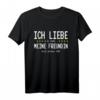 Ich liebe es wenn meine Freundin mich zocken läßt - Lustiges Gamer T-Shirt mit Retro Pixel Game Design, perfektes Geschenk für Zocker zu Weihnachten & Geburtstag