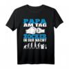Herren Papa am Tag Gamer in der Nacht T-Shirt – Perfektes Geschenk für Zocker Dad & Vatertag