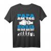Herren Papa am Tag Gamer in der Nacht T-Shirt – Perfektes Geschenk für Zocker Dad & Vatertag