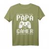 Herren Gaming Papa Gamer Vater Zocken Vatertag Konsole T-Shirt - Lustiges Geschenk für Nerds & Zocker mit Spruch für Lan Parties & Esports
