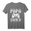 Herren Gaming Papa Gamer Vater Zocken Vatertag Konsole T-Shirt - Lustiges Geschenk für Nerds & Zocker mit Spruch für Lan Parties & Esports