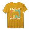 HapDog Männer Gamer Level 40 T-Shirt – Perfektes Geschenk für Videospiel-Fans & Geburtstagsoutfit für den besonderen Tag