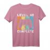HapDog Männer Gamer Level 40 T-Shirt – Perfektes Geschenk für Videospiel-Fans & Geburtstagsoutfit für den besonderen Tag