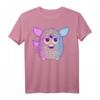 HapDog Retro Neon Gradient Big Cute Portrait T-Shirt – Lustiges, offiziell lizenziertes Hasbro Design für Kinder und Erwachsene